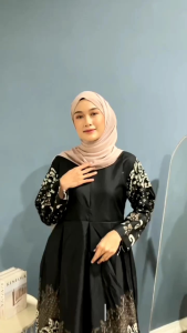 Gamis Batik Wanita Busui Modern Terbaru Bagus Cantik Sangat Nyaman Dipakai LD Standar Dan Jumbo