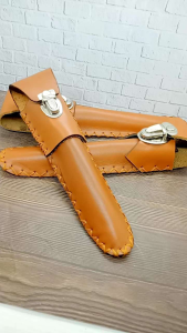 ❤️ INEZ CRAFT ❤️ Sarung Kulit Once Pipa UK 15cm IC18