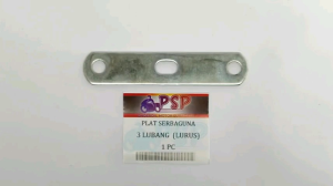 PLAT SERBAGUNA 3 LUBANG (LURUS) Panjang 95mm - Plat Variasi Untuk Pangkon Fairing / Spakbor