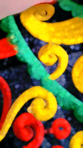 BORDIR ADAT DAYAK / AKSESORIS TARI