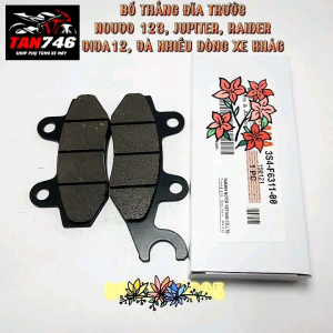 Má phanh bố thắng đĩa trước Exciter 135 heo dầu 2 piston Jupiter Nouvo 110 Viva Hayate xăng con