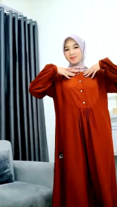 UK HIJAB-Kheyla dress bahan Yoris Annashihah