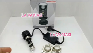 Lampu Utama Biled H6-H4 Projector Mini Projie Cut off