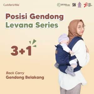 CuddleMe Levana Air Carrier: Gendongan Bayi Depan SSC Usia Newborn-2 Tahun