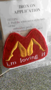 Im lovin it embroidery patches clothing accessories