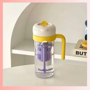 Tritan 900ml Colorful Cute Water Bottle Sport Cup With Straw Handle Filter Portable Tea Tumbler Water Cup 多巴胺运动吸管水杯水壶