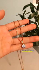 Kalung Liontin Waterdrop Silver Import Sterling – Kalung Wanita Kualitas Premium