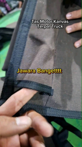 Tas Motor Samping Bahan Kanvas Terpal Truck Ukuran Jumbo Tutup Atas