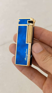 Bật lửa BonDon khảm men Sử dụng gas đá nguyên seal full box tặng kèm đá lửa