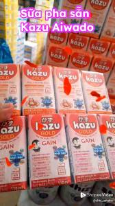 Thùng sữa pha sẵn Aiwado Kazu Gold 48 hộp 180ml Phát triển toàn diện