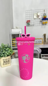MINISO X BARBIE SERIES BOTOL MINUM DURIAN STRAW CUP 700ml | Botol/Tumbler Minum Viral Terbaru