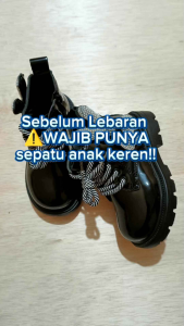 Sultan Kidz [COD] Sepatu boots anak perempuan motif boneka