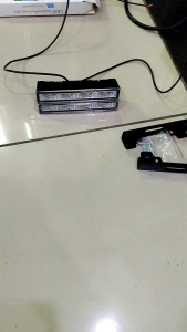 Lampu DRL 4 LED model all new yaris universal semua mobi variasi lampu tambahan eksterior mobil