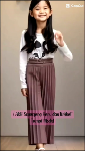 KULOT PANJANG PLISKET REMPEL ANAK PEREMPUAN SD-MI USIA 6-12 THN PREMIUM MURAH