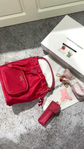 HOUSE OF LITTLEBUNNY BOUQUET PLEATED BAG 2305017/TAS SERUT WANITA IMPORT BRANDED TERBARU MURAH