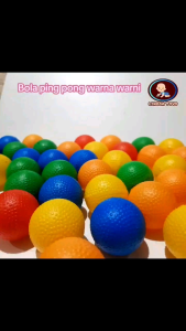 50 pcs bola ping pong mainan bola kecil warna warni mainan diameter 5 cm