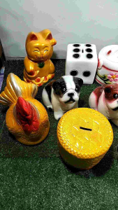 #กระปุกออมสินตัวเล็กขนาด5นิ้ว แตกเคลมให้ใหม่ฟรี#