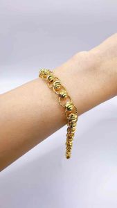 Gelang Tangan Emas Bangkok Beads Gold Plated Bracelet sesuai untuk Majlis Wedding Daily Wear Elegant Jewelry