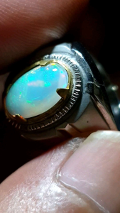 cincin batu kalimaya white kristal jarong mewah