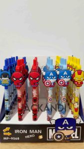 Pensil Anak Mekanik Cetek Avengers Pulpen Gel Batman Spiderman Ironman Captain America Lucu Karakter Kartun