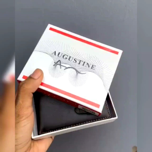 Dompet Lipat Standar Penuh Kulit Sapi Pria Coklat Tua