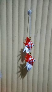 Gantungan ceplok ikan terbaru ceplok ikan tempel kaca aksesoris kemerdekaan