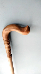 tongkat jalan kayu nagasari model payung bubut C03