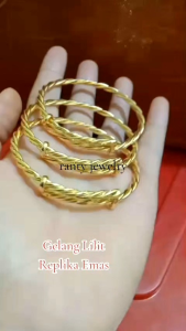 Gelang Lilit Plintir Replika Emas 24k Gelang Wanita Cocok pake Kondangan Nikahan