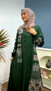 Gamis klok A Batik pakaianwanita Bahan Twil original