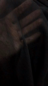 vải voan lụa đen họa tiết rằn ri_ ( khổ 1m5) mỏng mềm rũ may đầm váy áo  thiết kế vv