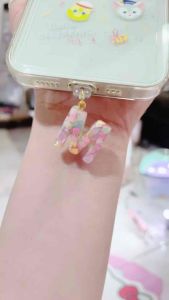 ลายหัวใจ จุกกันฝุ่นมือถือ จุกกันฝุ่นหูฟัง iPhone iPad Android ปลั๊กกันฝุ่น Type C สำหรับ IPhone 15ขึ้นไป