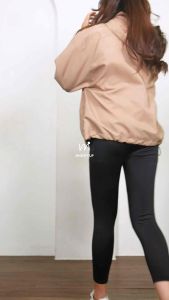 Mighty - Jaket Olahraga Parasut Crop Top Wanita Polos Jaket Parasut Olahraga Crop Sauna Suit Jogging Lari Bersepeda Despo Gym Fitnes Senam