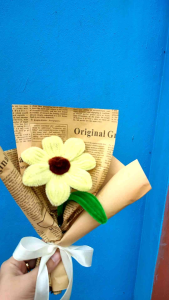 Buket bulu marcy buket kawat bulu buket murah buket sun flower buket pipe cleaner