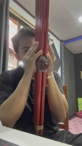 แคนพลาสติกสีแดง คีย์Fmลิ้นเงิน