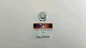 Mur As Roda Belakang Mio M14 (Harga Per 1 Biji) - Mor Baut Baud Nut Kancing Konci Ban Roda Tromol Belakang Drat 14mm Kunci 22 Yamaha Mio Karbu Lama Old Mio J Mio Soul Mio Sporty Mio Z Nouvo Fino Karbu Fino Fi Soul GT 125