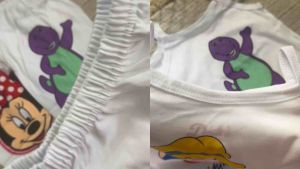 3 Pairs/1 Pair Girls White Cotton Terno Pajama & Sando Spaghetti (Infant–3Y) | Printed | Soft & Comfy