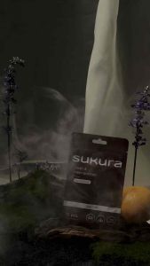 SUKURA แผ่นติดอโรม่า สูตร สติ/SATI กลิ่นมิ้นท์สดชื่น ส่วนประกอบออแกนิคอ่อนโยน (เซต 10 ซอง)