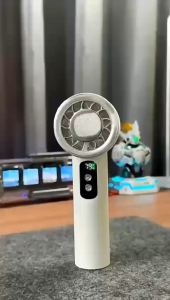 Mini Handheld Fan Cold Compress Adjustable 100 Wind Speed Turbo Fan Portable High Speed Air Cooling Fan