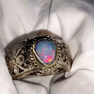 Cincin Batu Kalimaya Milky Banten Top Jarong Natural Biyang