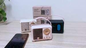 ✳️Ready Stock✳️ Bluetooth Speaker Wireless Mini Radio FM HM11 Portable Matte Stereo MP3 USB Music Micro SD复古蓝牙音箱