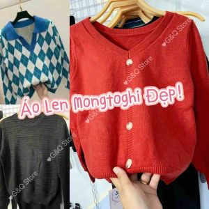 Áo Len Mongtoghi Dày Chất Xịn Phong Cách Thời Trang Thu Đông Cho Nữ
