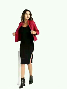 jaket cewek kulit sintetis stylish modern jaket wanita terbaru jaket motor jaket terbaru jaket kulit