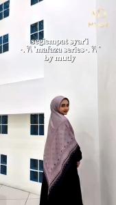 WDY-MUDY//Jilbab segi empat SYARI sublim printing VOAL premium MAFAZA
