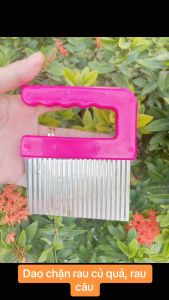 Dao lượn sóng cắt rau củ - dao chặn rau củ có tay cầm Vạn Lợi Cao cấp ( dao chặn U ) - gia dụng Nari