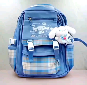 Tas Ransel Sekolah IMPORT Sanrio / Tas Sekolah Premium Kuromi / Ransel Kuromi/ Tas Sekolah Kuromi / Tas Sekolah SD SMP Lucu Import
