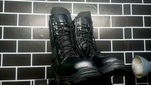 SEPATU PDL TNI POLRI PRIA TINGGI 9INC TERBARU DINAS PORMAL UJUNG BESI MURAH