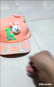CAE - Topi Anak Inisial Huruf A B G R Cartoon 3D Baseball Hat