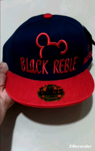 T.I - Topi Bisbol Anak Micky Black Reble Baseball Snapback Hat Import