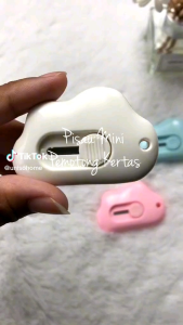 { HS } Cutter Mini Motif Awan Pisau Pemotong Mini Portable Travel Size