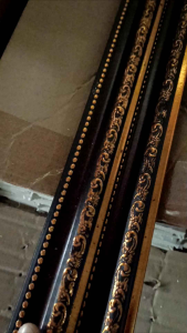 frame batangan 4cm panjang MOTIF UKIR BATIK / lis plavon / frame bingkai / figura batangan / fiber batangan / lis bingkai